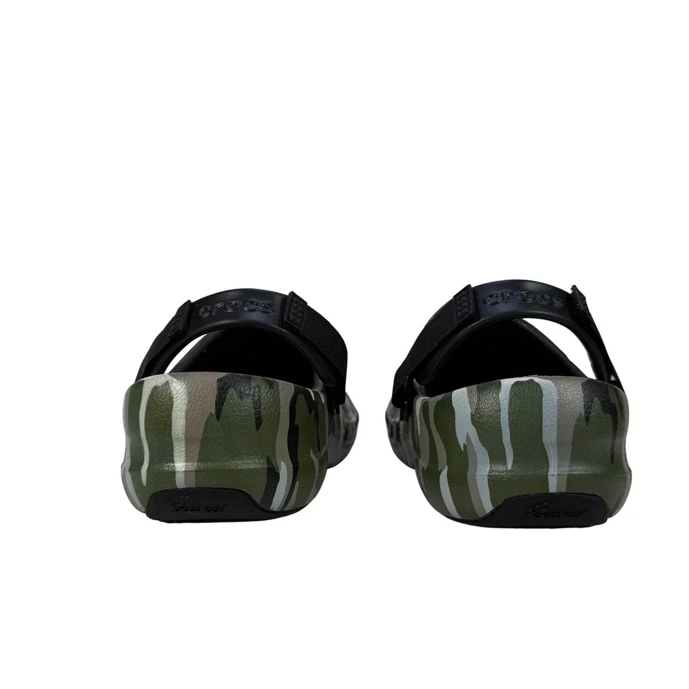 Crocs Bistro Pro LiteRide Work Clog Mens 10 Camouflage Slip On Backstrap